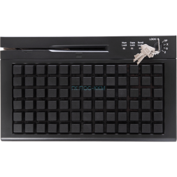 POS клавиатура Heng Yu S78A, USB, Считыватель MSR, Черный, p/n S78A-BMU