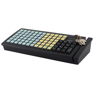 Программируемая клавиатура Posiflex KB-6600B черная c ридером магнитных карт на 1-3 дорожки, код 21976