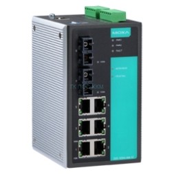 EDS-508A-MM-SC-T Ethernet switch, 6 10/100 BaseTx, 2 multi mode 100Fx,t:-40/+70C