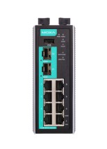 EDR-810-2GSFP-T Industrial Secure Router Switch with 8 10/100BaseT(X) ports, 2 1000BaseSFP slots, 1 WAN, Firewall/NAT, t:-40/+75