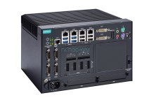 MC-7420-C1-AC x86 computer with Celeron G3902E CPU, 5x LAN, 9x USB, 4x Serial, 2x SSD, AC power, 4x NMEA, 4DIO