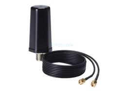 MAT-WDB-DA-RM-2-0203-1m MIMO 2x2, 2.4/5 GHz, dual-band desktop antenna, 2/3 dBi, RP-SMA-type (male), 1m cable
