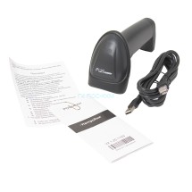 Сканер штрих-кода Poscenter HH 2D2 HD, ручной, USB, черный, с кабелем 2, 0 м, подставка
