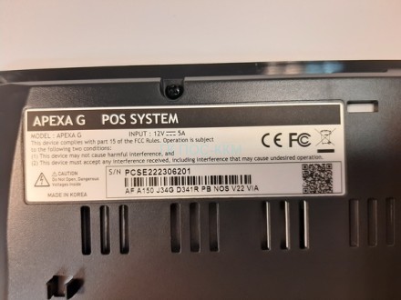 Сенсорный POS-терминал POSBANK APEXA GT, J3455 4Гб SSD 128Gb MSR