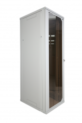 Шкаф телекоммуникационный серии Alpha, 37U, 1725х600х800 мм, разборный, передняя металлическая дверь, задняя металлическая панель, серый