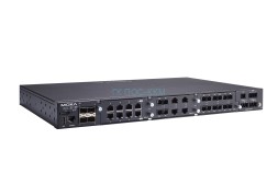 RKS-G4028-L3-4GT-2HV-T Layer 3 modular managed Ethernet switch with 4 10/100/1000BaseT(X) ports, 3 slots for Ethernet modules, 2 isolated power suppli
