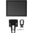 KEKLC-MT0-EL15W Второй монитор 15&quot; MT для EL-POS, белый, VGA (c кронштейном)