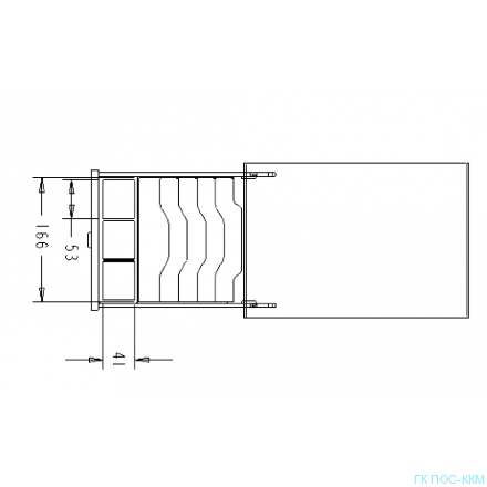 Денежный ящик механический CD-205