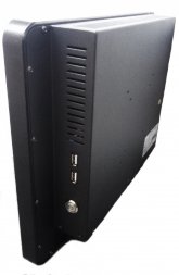 POS-компьютер моноблок OL-P07, 17“ сенсорный, настенный J3455, 4Gb, MSSD 128Gb, no MSR, 2 COM, 5W TrueFlat, черный, VESA bracket 