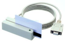 MSR213V-33, считыватель магнитных карт, 1&amp;2&amp;3 дорожки, USB-Virtual COM (белый)
