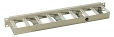 Органайзер (металлический), полукольцо, глуб.80 мм, 19&quot; 1U, серый