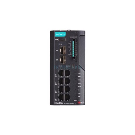 IEF-G9010-2MGSFP-Pro-H 	Industrial next-generation firewall with 8 10/100/1000BaseT(X) ports and 2 Multi-Gigabit SFP ports, centralized management vi
