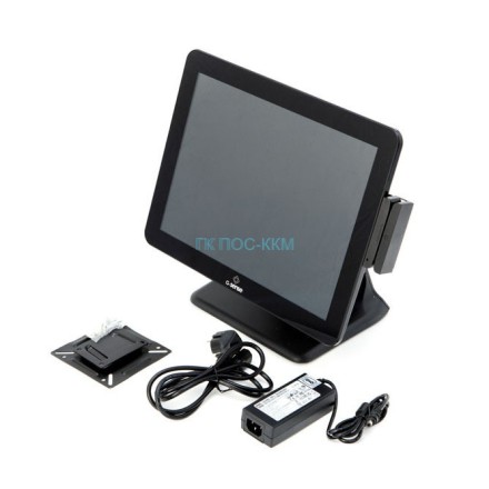 Сенсорный терминал G-SENSE Juniour-R Force Plus, черный (15&quot;, J6412, 8 Gb (DDR4), SSD 128 Gb (M.2), c MSR, 6*USB, 2*COM, без ОС, wall mount, BT+WiFi, со вторым монитором 15&quot;)