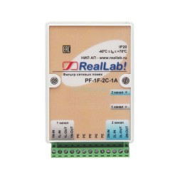 PF-1F-2C-1A RealLab Фильтр сетевых помех 90...280 В AC, 1 A