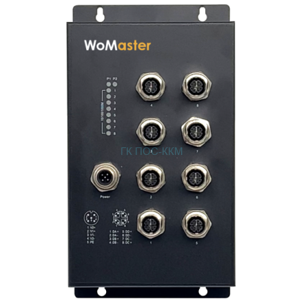 Неуправляемый коммутатор WoMaster MS208 M12