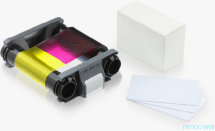 Цветная лента на 100 отпечатков для принтера Badgy100/200 + 100 карт (0,76мм), код CBGP0001C