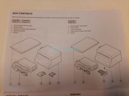 Custom TK180 принтер багажных бирок, авиабилетов и посадочных талонов с отрывной планкой