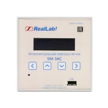 SM-3AC-O-24 RealLab Счетчик электроэнергии 3-х фазный OLED-дисплей, RS-485 Modbus RTU, питание 24 VDC, -40..+70 ºС