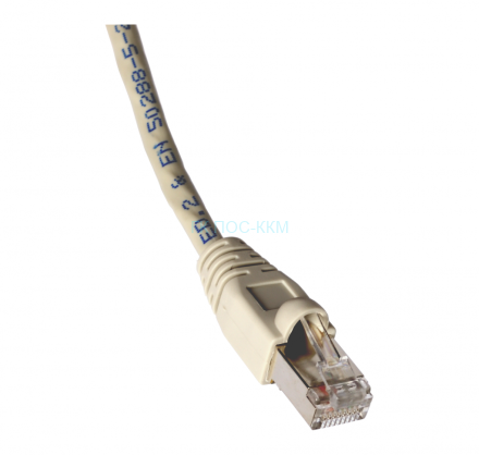 Коммутационный шнур экран. RJ45-RJ45 S/FTP Cat.6, 3 метра, серый