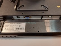 Сенсорный POS-монитор LCD 15“ OL-1504, безрамочный, черный USB, с усиленной подставкой, MSR (1+2+3)