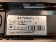 Монитор LCD 15“ OL-1504, сенсорный, черный USB, 5W