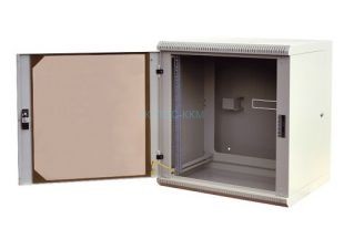 Шкаф, 12U, 638x600x520 мм, трехсекционный упрочненный, серый