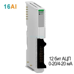GT-311F CREVIS Аналоговый ввод, 16AI, 0-20/4-20 мА, 12 бит АЦП, IDC 20