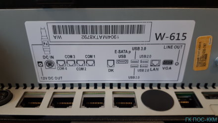 Сенсорный POS-терминал Datavan Wonder W-615, 15”, J1900, 4Gb, 128Gb