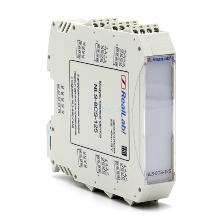 NLS-8CS-125 RealLab Модуль токовых шунтов 8 дифференциальных каналов 125 Ом