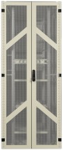 REC-6226S-GBB-GY Шкаф напольный МТК 19&quot;, 22U, 1165x600x600 мм, разборный, дверь со стеклом, серый