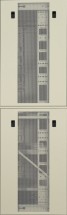 REC-6226S-GBB-GY Шкаф напольный МТК 19&quot;, 22U, 1165x600x600 мм, разборный, дверь со стеклом, серый