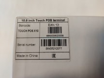 Сенсорный TOUCH POS компьютер X10S 10’’, 4Gb RAM, SSD 64Gb, MSR, WIN10, код 736176