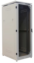 REC-6328S-GBB-GY Шкаф напольный МТК 19&quot;, 32U, 1609x600x800 мм, разборный, дверь со стеклом, серый