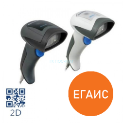 Сканер ШК (ручной, 2D имидж, серый, кабель USB) QuickScan QD2430, без подставки
