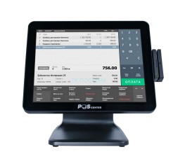 Сенсорный моноблок POSCenter POS90ES Pro (15&quot;, PCAP, N100, RAM 8Gb, SSD 2.5&quot; 128Gb, 90W, MSR) стенд 101, без ОС