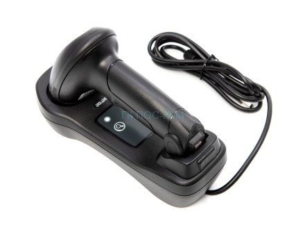 Беспроводной сканер штрих-кода G-SENSE IS1405BT HD 2D Bluetooth, USB, черный, cradle