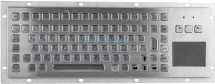 TG-PC-F2(T) Металлическая антивандальная встраиваемая клавиатура с тачпадом, USB, F1—F12, Alt, Win, Ctrl