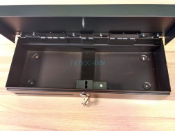 Денежный ящик с крышкой для инкассации Флип-Топ MAKEN FT-460B черный