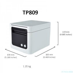 Чековый принтер MITSU RP-809 USB/Ethernet/RS232 белый, код pp-672
