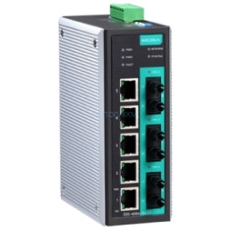 EDS-408A-3M-ST-T Ethernet switch, 5 10/100 BaseTx ports, 3 multi mode 100 BaseFx,ST, t:-40/+75C