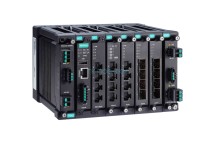 MDS-G4020-T Layer 2 full Gigabit modular managed Ethernet switch with 4 fixed Gigabit ports, 4 slots for optional 4-port GE/FE modules, 2 slots for