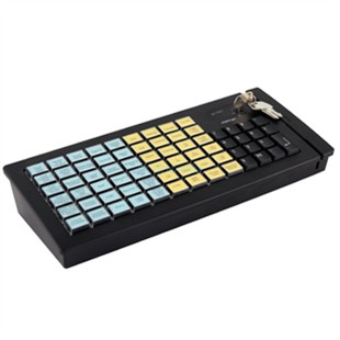 Программируемая клавиатура Posiflex KB-6800U-B черная c ридером магнитных карт на 1-3 дорожки